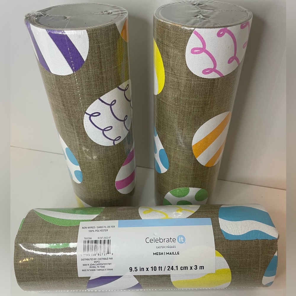 Easter Egg Burlap Mesh,Arts & Crafts, Easter table decor, Easter Wreaths